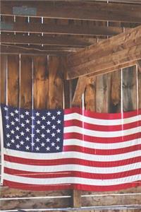 American Flag in the Barn