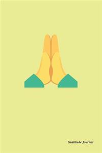 Gratitude Journal -Prayer Hands Cover (Yellow)