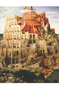 Tower of Babel Black Pages Notebook