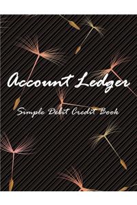 Accounting Ledger Simple Debit Credit Book