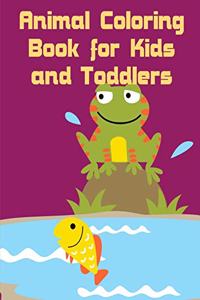 Animal Coloring Book for Kids and Toddlers