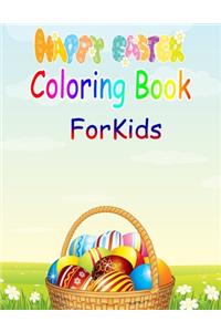 Happy Easter Coloring Book for Kids