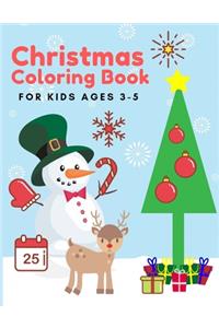 Christmas Coloring Book for Kids Ages 3-5