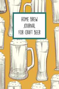 Home Brew Journal For Craft Beer