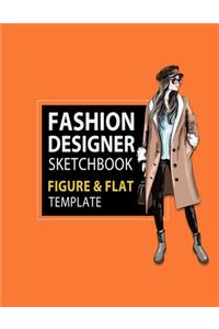 Fashion Designer Sketchbook Figure & Flat Template