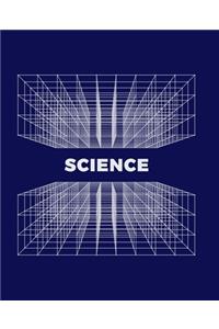 Blue Science Grid Notebook