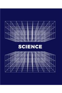 Blue Science Grid Notebook
