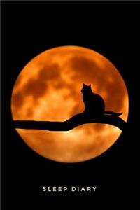 Sleep Diary Full Moon Cat