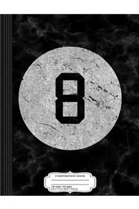 Vintage 8 Ball Composition Notebook