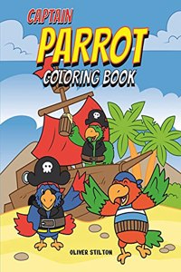 Captain Parrot Coloring Book