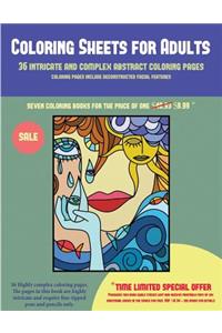 Adult Coloring Pages (36 intricate and complex abstract coloring pages)