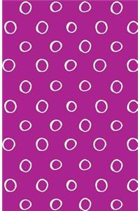 Bullet Journal Small White Circles on Pink