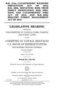 H.R. 5744, Catastrophic Wildfire Prevention Act of 2012; H.R. 5960, Depleting Risk from Insect Infestation, Soil Erosion, and Catastrophic Fire Act of 2012; and H.R. 6089, Healthy Forest Management Act of 2012