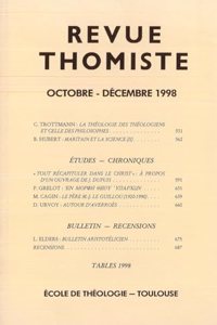 Revue Thomiste - 4/1998