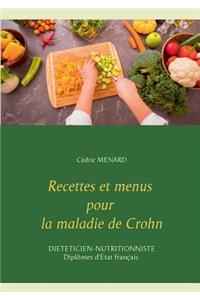 Recettes et menus pour la maladie de Crohn
