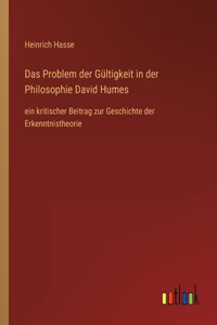 Problem der Gültigkeit in der Philosophie David Humes