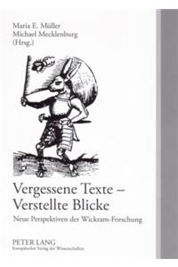 Vergessene Texte - Verstellte Blicke