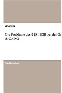 Probleme Des 181 Bgb Bei Der Gmbh & Co. Kg