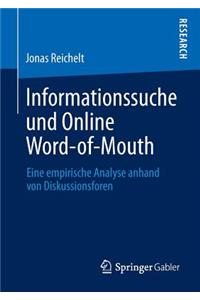 Informationssuche Und Online Word-Of-Mouth