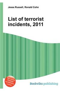 List of Terrorist Incidents, 2011