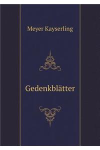 Gedenkblätter