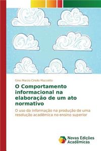O Comportamento informacional na elaboração de um ato normativo