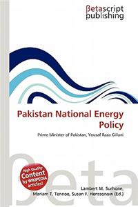 Pakistan National Energy Policy