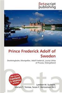 Prince Frederick Adolf of Sweden