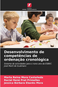 Desenvolvimento de competências de ordenação cronológica