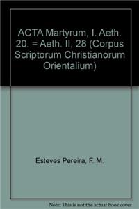 Acta martyrum, I