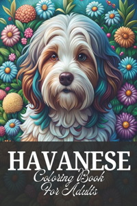Havanese Coloring Book for Adults