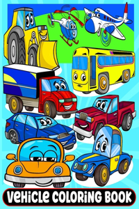 Car Truck Train Airplane Construction Coloring Book
