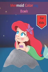 Mermaid Coloring Book For Kids age (4-8)