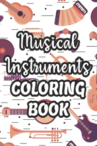 Musical Instruments Coloring Book