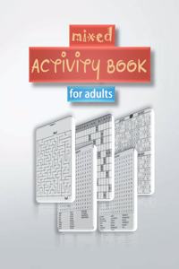 mixed activity book for adults