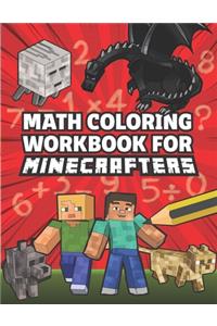 Math Coloring Workbook for Minecrafters