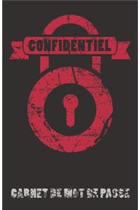 Confidentiel Carnet de mot de passe