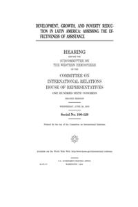 Development, growth, and poverty reduction in Latin America