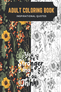 Inspirational Quotes Adult Coloring Book