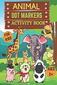 Animal dot markers activity book for kids ages 2+