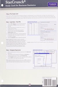 StatCrunch Study Card for Business Statistics