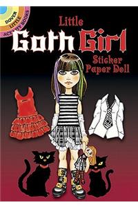 Little Goth Girl Sticker Paper Doll