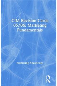 CIM Revision Cards 05/06: Marketing Fundamentals
