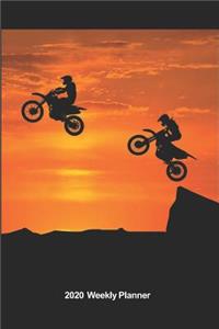Plan On It 2020 Weekly Calendar Planner - Extreme Sports Dirt Bikes - Motorcycles Give Us Wings