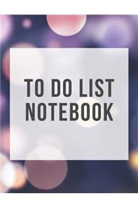 To Do List Notebook