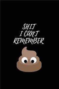 Shit I Can't Remember