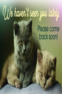 We Haven't Seen You Lately Postcard (Pkg 25) Miss You