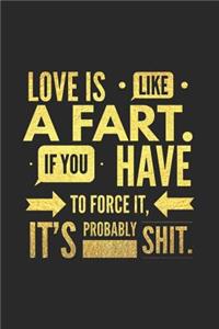 Love Is Like a Fart If You Have to Force It It's Probably Shit