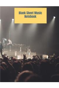Blank Sheet Music Notebook