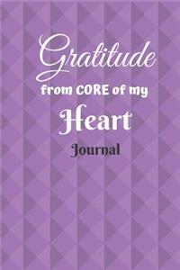 Gratitude from Core of My Heart Journal